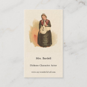 Cartão De Visita Sra. Bardell por Kyd - Dickens'The Pickwick Papers