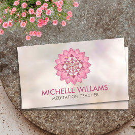 Cartão De Visita Sri Lanka / Sri Chakra em Lotus Flower