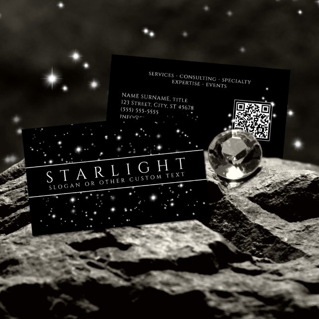 Cartão De Visita Starlight Black (Criador carregado)