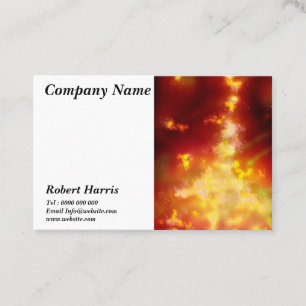 Cartão De Visita Stars Night Sky Midnight Flame