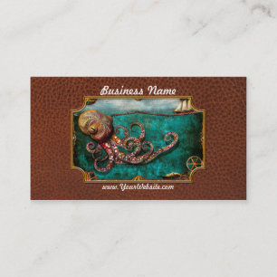 Cartão De Visita Steampunk - A história do Kraken