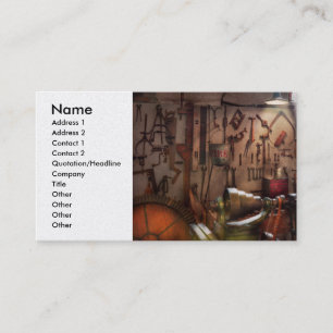 Cartão De Visita Steampunk - Machinista - A oficina de inventores