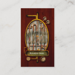 Cartão De Visita Steampunk - O coletor de lubrificação