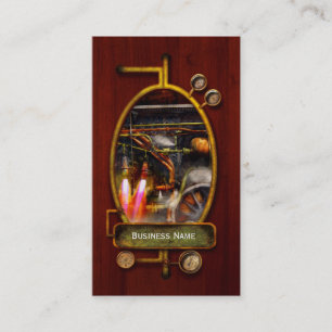 Cartão De Visita Steampunk - trem - o super expressa