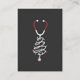 Cartão De Visita Stethoscope Medicamento Abastecimento Médico Luzes