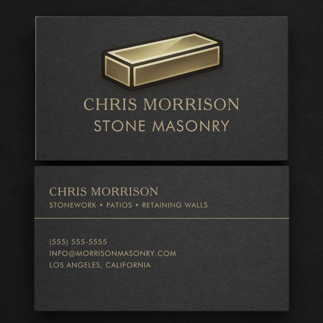 Cartão De Visita Stone Masonry (Criador carregado)