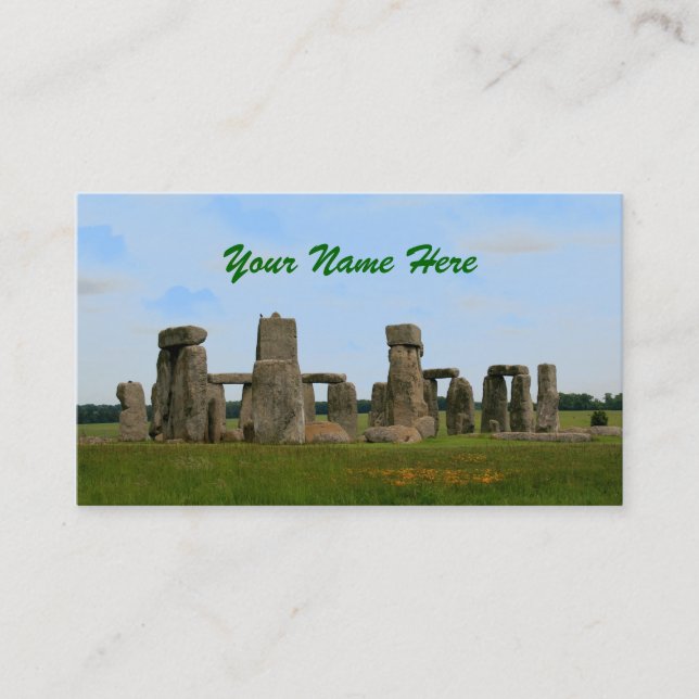 Cartão De Visita Stonehenge (Frente)