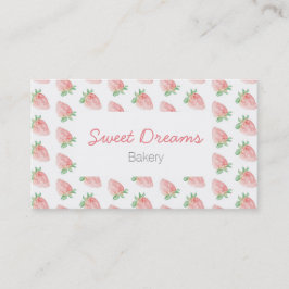 Cartão De Visita Strawberry business card