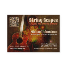 String Scapes Music Guitar Arte c/ Código QR Calen