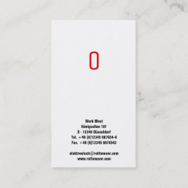 Cartão De Visita Striped