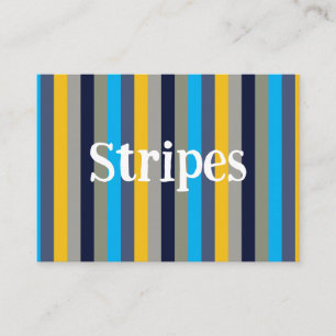 Cartão De Visita Stripes Coloridas