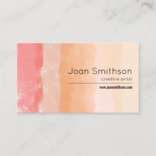 Cartão De Visita Stripes de Aquarela