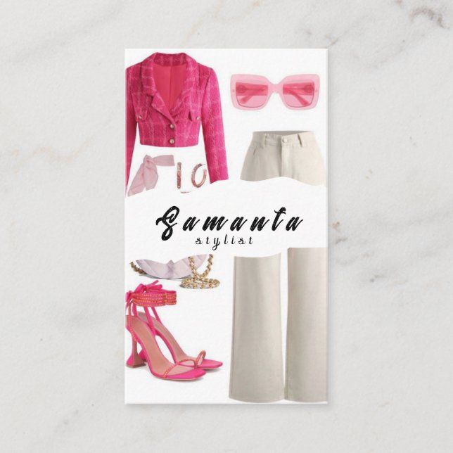 Cartão de visita Stylist (Frente)