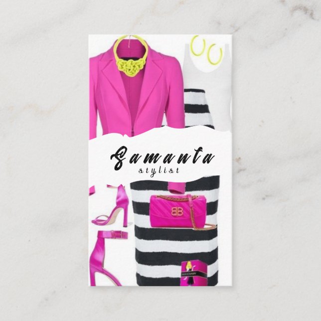 Cartão de visita Stylist (Frente)