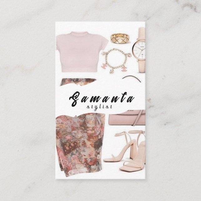 Cartão de visita Stylist (Frente)