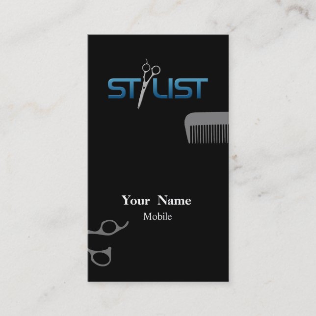 Cartão De Visita Stylist para o cabelo (Frente)