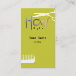 Cartão De Visita Stylist para o cabelo