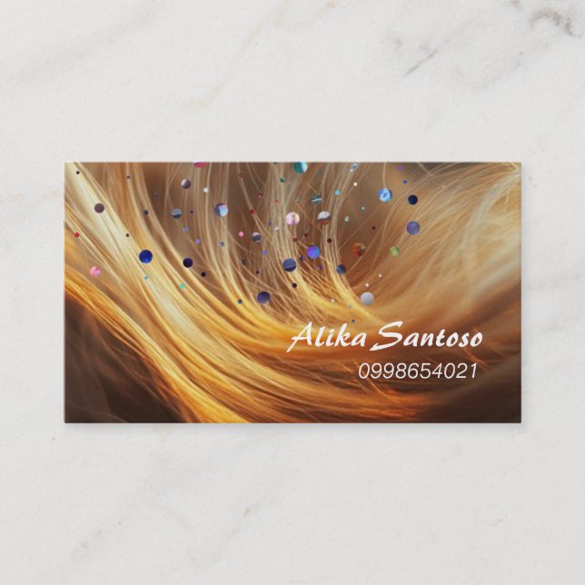 Cartão De Visita Stylist para o cabelo (Frente)