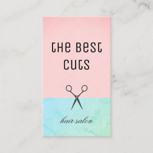 Cartão De Visita Stylist para o cabelo elegante e moderno