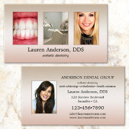 Cartão De Visita Sua Dentista Profissional Elegante
