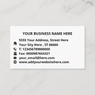 Cartão De Visita Sua empresa profissional personalizada
