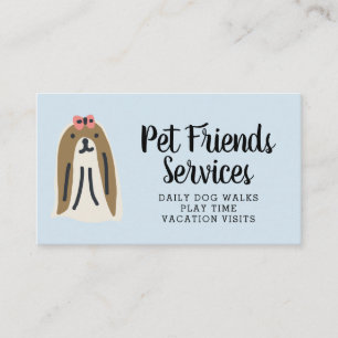 Cartão De Visita Sua empresa Serviços Pet