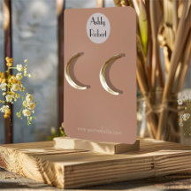 Sua placa de exibição de brinco de logotipo