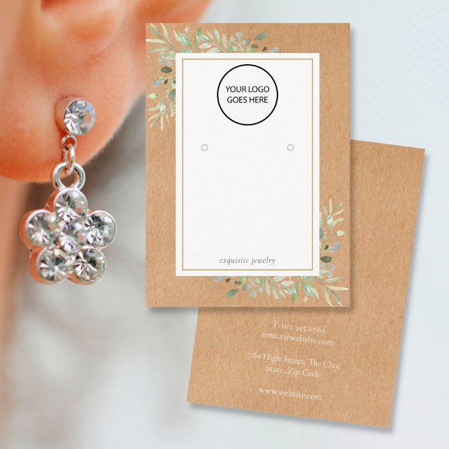 Cartão De Visita Sua placa de exibição de escuta verde-russa (Criador carregado)