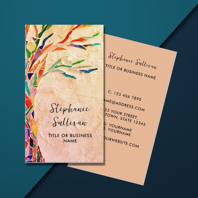 Cartão De Visita Sua profissão Árvore russa (Criador carregado)