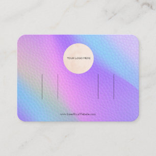 Cartão De Visita Sua tela de clipe de cabelo duplo do Arco arco-íri