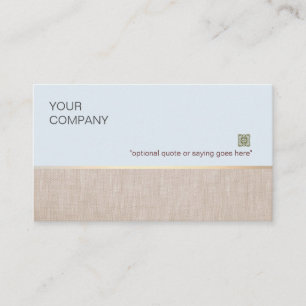 Cartão de visita suave e natural