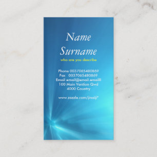 cartão de visita subaquático