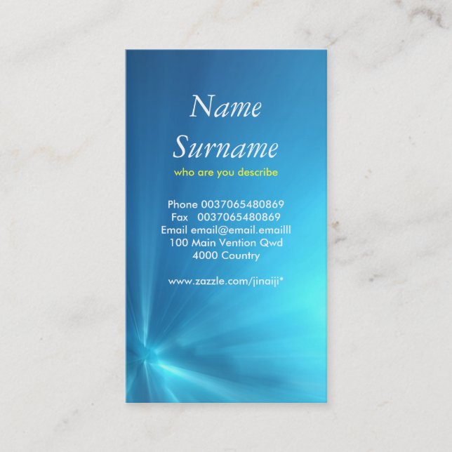 cartão de visita submarino (Frente)