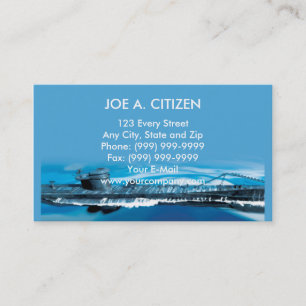 Cartão De Visita submarino alemão do uboat da segunda guerra