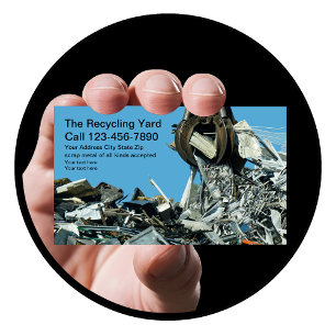 Cartão De Visita Sucata de Metal Pátio de Reciclagem