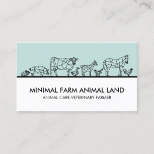 Cartão De Visita Suíno-Galinha-do-Pato-fazenda