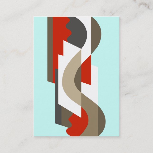 Cartão De Visita SUISSE: Art deco moderno: Escritório dos anos (Frente)