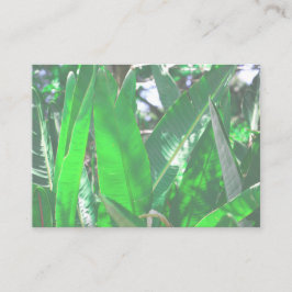 Cartão De Visita Summer Vibes Palm Tree deixa pastel verde pálido