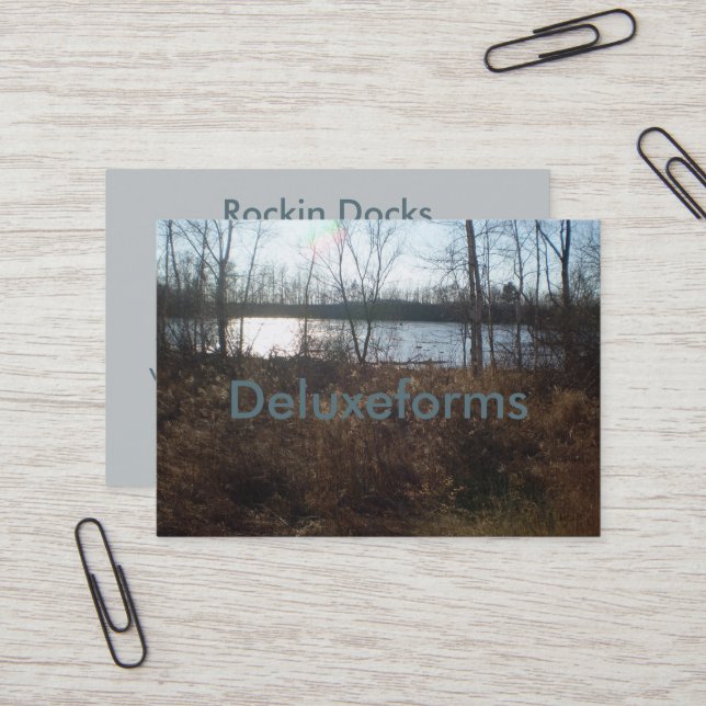 Cartão De Visita Sunset turvo (Frente/Verso In Situ)