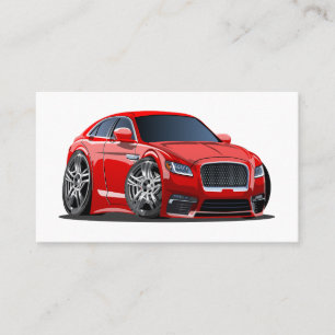 Cartão De Visita Super carro de desenho animado