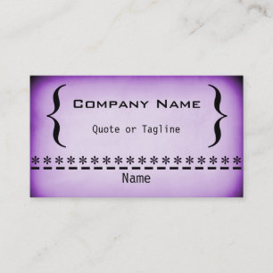 Cartão de visita super do Grunge, roxo