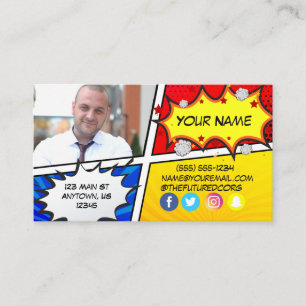 Cartão De Visita Super-herói da Fundação Futuro 2