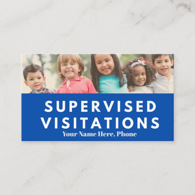 Cartão De Visita Supervised Visitations (Frente)