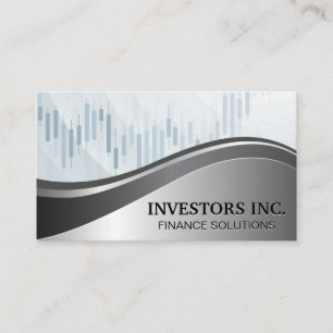 Cartão De Visita Supervisor de Financiamento de Investimento   Gráf