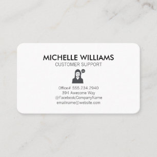 Cartão De Visita Suporte ao cliente