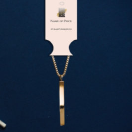 Cartão De Visita Suporte da marca Logotipo para exibição rosa pince