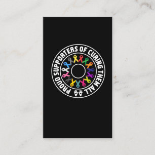 Cartão De Visita Suporte orgulhoso que cura a consciência das fitas