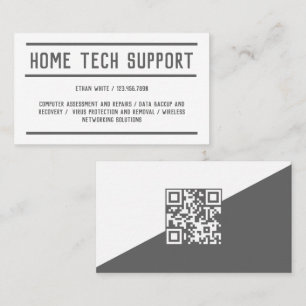 Cartão De Visita Suporte QR Home TI