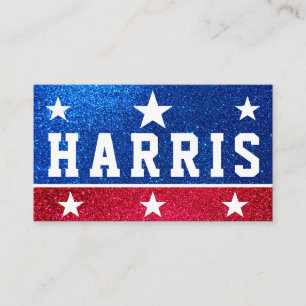 Cartão De Visita Support Kamala Harris 2024 Progress and Unity