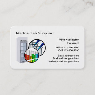 Cartão De Visita Suprimentos de Equipamentos de Laboratório Médico